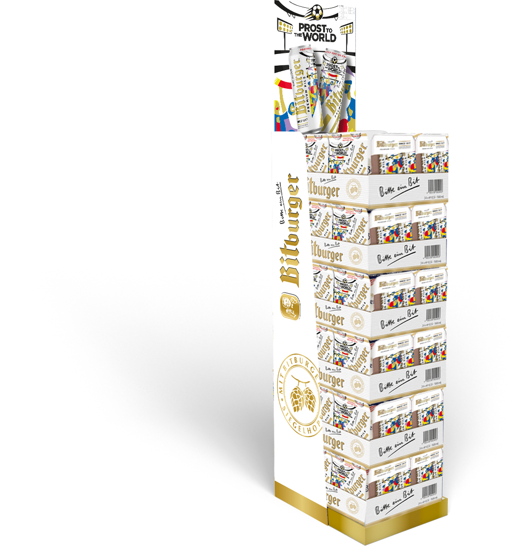 Meb Bitburger Premium Pils - 4pack 50 cl LTD Edition Mondiali 2026 ...